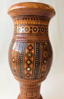 Wooden Vase with inlay