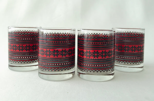 4 Embroidery Design Shot Glasses