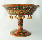 Wooden Bowl on Pedestal