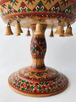 Wooden Bowl on Pedestal