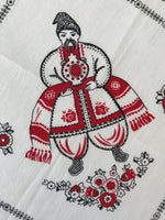 Kozak (with rushnyk and pitcher) Folk Design Servetka 14 in.