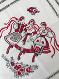 3 Ladies dancing Folk Design Servetka 14 in.