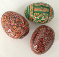 Set of 3 Wooden Eggs