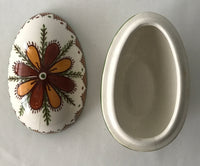 Vintage Ceramic Pysanka Box