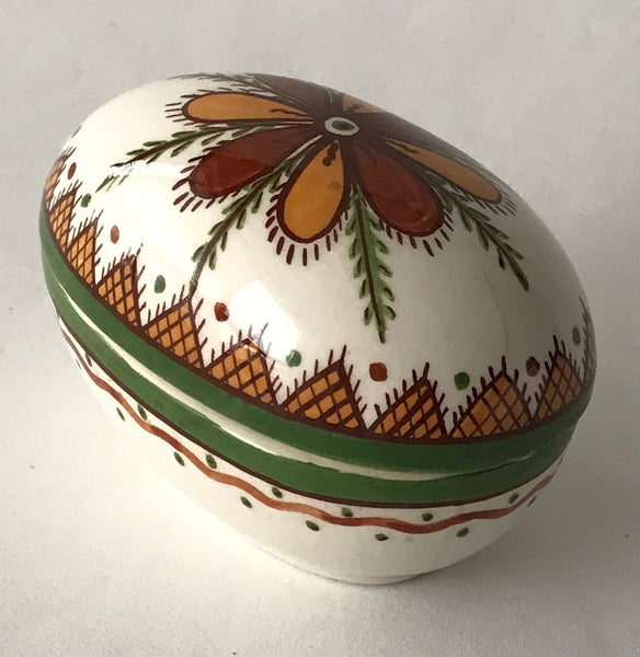 Vintage Ceramic Pysanka Box