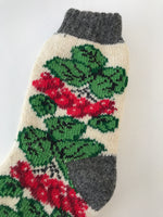 Ladies Wool Floral Kalyna Socks