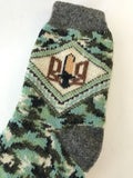 Men's camouflage socks with trident