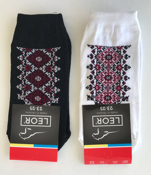 Ladies Embroidery Socks set of 2