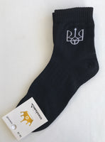 Men's Black Tryzub Socks - one size