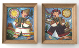Set of Glass Paintings, Nese Halya Vodu and Ivanko