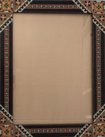 Large Carved, Painted Wooden Frame