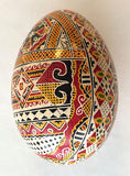 Handmade Goose Pysanka (with lines in shell) A