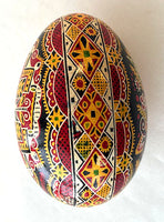 Handmade Goose Pysanka (with lines in shell) E