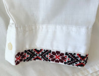 Men`s Vyshyvanka (red/black on white) M