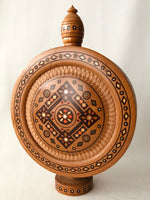 Wooden Bottle (decoration) with inlay