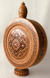 Wooden Bottle (decoration) with inlay