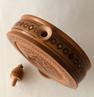 Wooden Bottle (decoration) with inlay