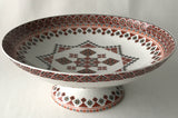 Large Round Serving Bowl on pedestal - Classic 10x4 in.