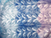 Blue Carpathian Mohair Knit Scarf 66 x 28 in.