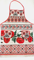 Poppy linen-look Apron