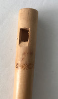 Carved Wooden Sopilka-Whistle (Hutsul flute)