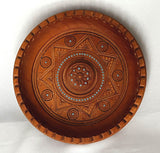 Carved Wooden Bowl 5.5"