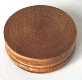 Small Round Wooden Box with inlay (Vintage)