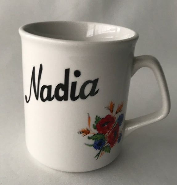 "Nadia" Embroidery Mug