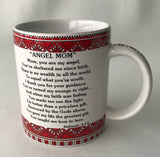 "Angel Mom" Embroidery Mug