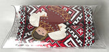 Gift Set: 2 Embroidery Design Red/Black Towels with angel ornament