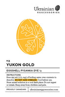 #13 Yukon Gold Pysanka Dye