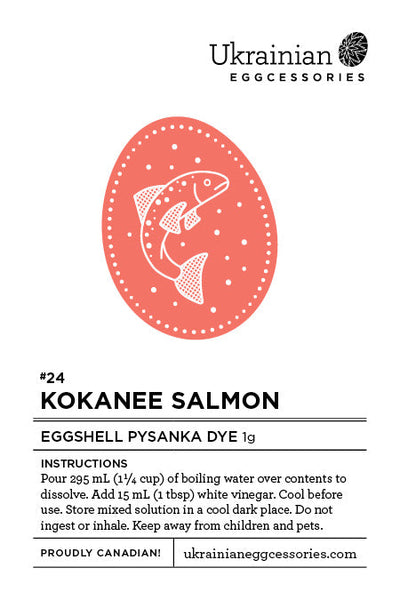 #24 Kokanee Salmon Pysanka Dye