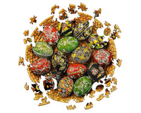 Wooden Shaped Puzzle "Pysanky.Ukrainian Easter Eggs"