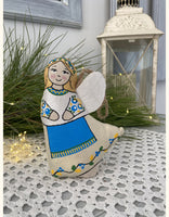 Set of 3 ornaments: Patriotic Angels "Guardian of Ukraine"