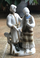 Ukrainian Couple Figurine in soft tones