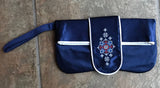 Satin Embroidered Purse/Clutch