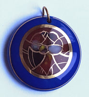 Blue Frame Glass Pendant
