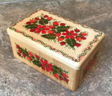 Painted Petrykivka Wooden Box