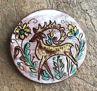 Deer Design Ceramic Pin
