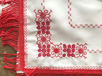 Servetka 14x13 in. red on gabardine