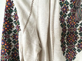 Linen Traditional Pattern Folk-Blouse