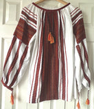 Woven Traditional Pattern Folk-Blouse
