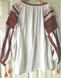 Woven Traditional Pattern Folk-Blouse