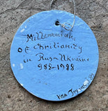 Village Church Ceramic Ornament #1