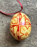 Eggshell Ornament from Ukraine - Deer Design