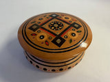 Round Wooden Box with inlay