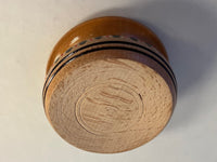 Round Wooden Box with inlay