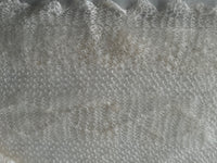 Warm White Carpathian Mohair Knit Scarf 58 x 16 in.