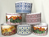 Medium Embroidery Design Paska Baking Forms (set of 6)