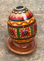 Wooden Pysanka with Stand
